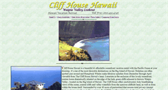 Desktop Screenshot of cliffhousehawaii.com